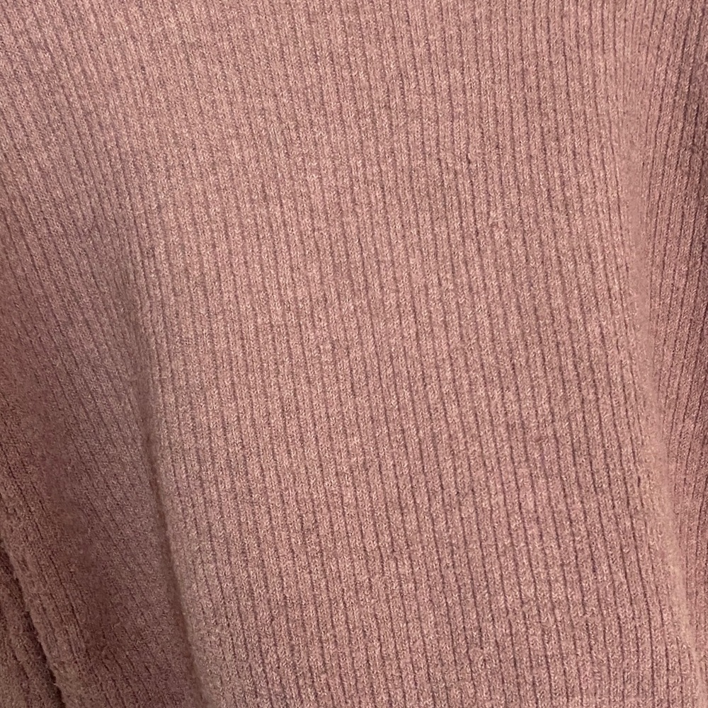 Pink Rose Dusty ROSE Ribbed Mock Neck Sweater - Picture 6 of 6